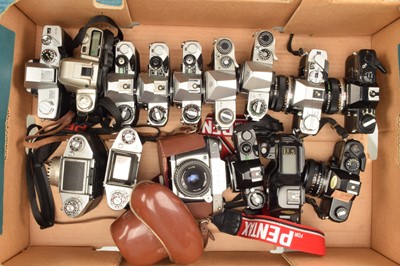 Lot 150 - A Tray of SLR Cameras