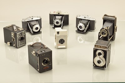 Lot 159 - Folding and Box Cameras