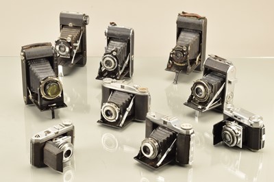 Lot 184 - A Tray of Folding Cameras