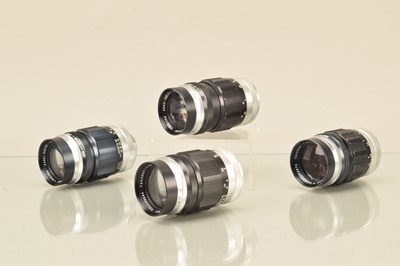 Lot 186 - Four Asahi Takumar 135mm f/3.5 lenses