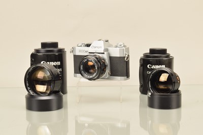 Lot 195 - A Canon EX Auto SLR Cameras