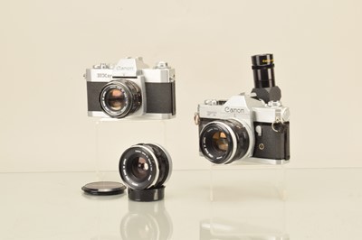 Lot 196 - Two Canon SLR Cameras
