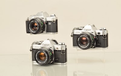 Lot 197 - Three Canon SLR Cameras