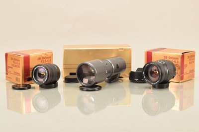 Lot 200 - Three Sigma AF Lenses