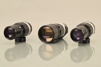 Lot 245 - Three Nikon Pre Ai Lenses