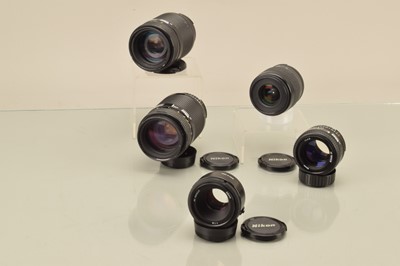 Lot 247 - Five Nikon AF Lenses