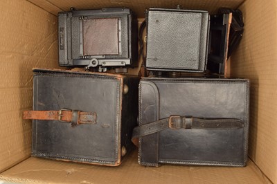 Lot 263 - Two Marion & Co Kershaw's Patent Quarter Plate Reflex Camera