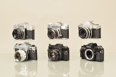 Lot 283 - A Tray of SLR Cameras