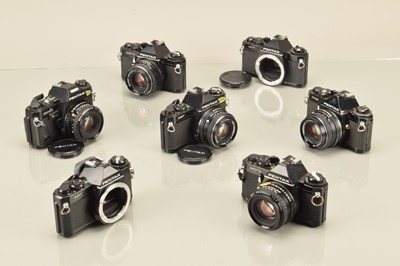 Lot 325 - Seven Pentax SLR Cameras