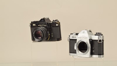 Lot 330 - Two Asahi Pentax ES SLR Cameras