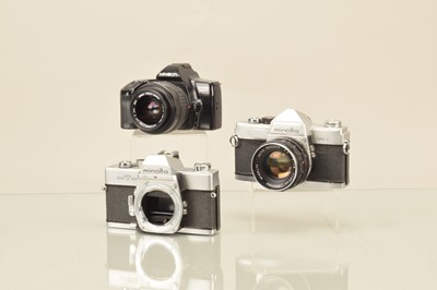 Lot 337 - Three Minolta SLR Cameras