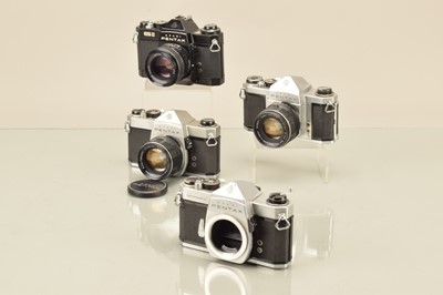 Lot 344 - Four Asahi Pentax SLR Cameras