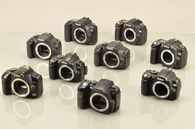 Lot 351 - Nine DSLR Camera Bodies