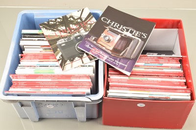 Lot 362 - Two Boxes of Christie's Camera Auction Catalogues