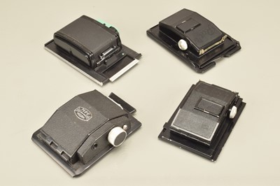 Lot 367 - Four Roll Film Backs