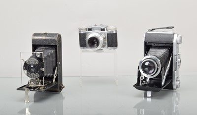 Lot 400 - An Ensign Selfix 820 Folding and Other Cameras