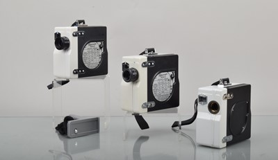 Lot 410 - Three Pathéscope ''Prince'' 9.5mm Cine Colour Cameras