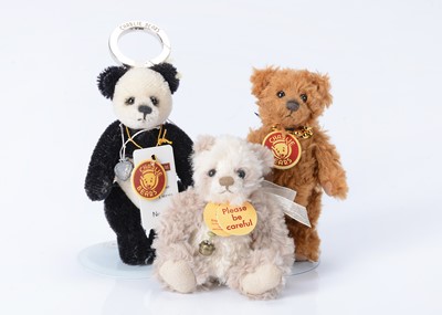 Lot 25 - A Charlie Bears  limited edtion  Boots Panda mohair keyring