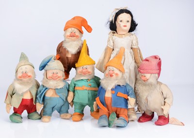 Lot 76 - Chad Valley Walt Disney’s Snow White and Dwarves, circa 1938