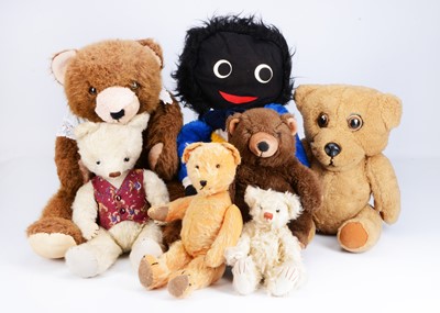 Lot 78 - Seven vintage teddy bears/soft toys