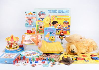Lot 107 - Magic Roundabout soft toys and games