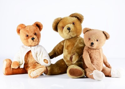 Lot 134 - Three post-war teddy bears