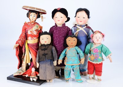 Lot 172 - Chinese boy and girl dolls