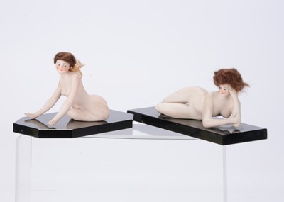 Lot 177 - Two German bisque Bathing Beauties from the Bunny Campione collection