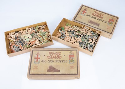Lot 182 - Two GWR locomotive Jig-saw puzzles