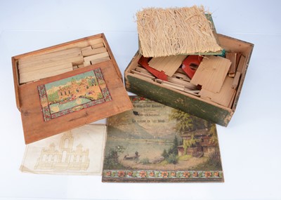 Lot 184 - A late 19th century Nordlandischer Baumeister Blockhaus (Blockhouse - La main en bois blinde) construction set