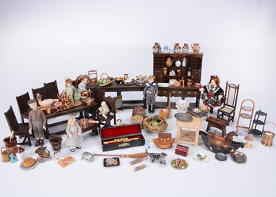 Lot 228 - A quantity of modern doll house furniture for the kitchen and nursery