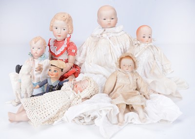 Lot 241 - Six artist dolls