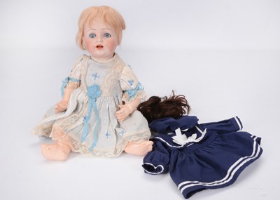 Lot 242 - A JD Kestner  257 bisque character baby doll