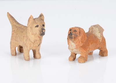 Lot 247 - Two Forest Toys of Brockenhurst dogs