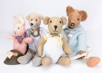 Lot 261 - Three post-war teddy bears