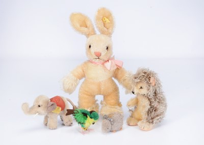 Lot 263 - Five  Steiff post-war animals