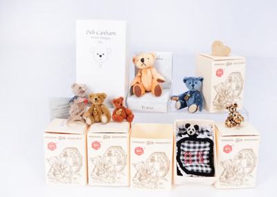 Lot 268 - Five Hermann miniature teddy bears