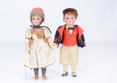 Lot 275 - Two Gebruder Kuhnlenz  44 /15 child dolls