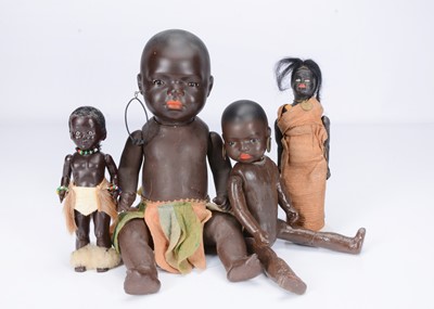 Lot 277 - A selection of black dolls
