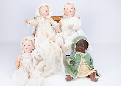 Lot 280 - Four Armand Marseille 351 character baby dolls