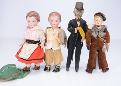 Lot 289 - Two Rheinische Gummi celluloid dolls