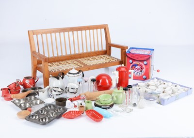 Lot 309 - Children's tea sets and baking items