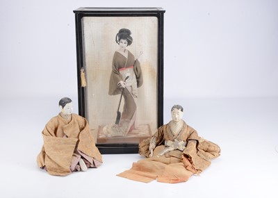 Lot 315 - Two 19th century Hino Ningyo dolls