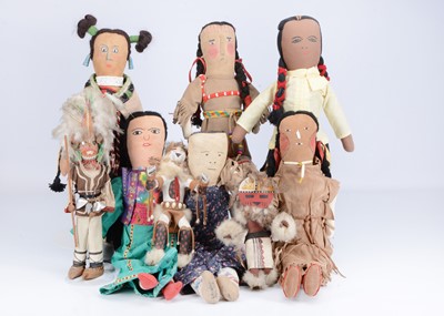 Lot 319 - Native American dolls