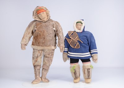 Lot 320 - Two early 20th century Inuit dolls