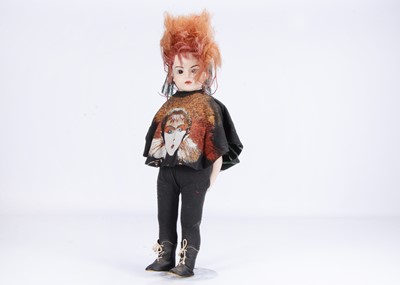 Lot 334 - An artist doll modelled as punk rock star Toyah Wilcox