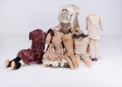 Lot 335 - 19th century shoulder-head doll bodies