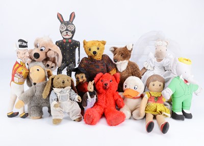 Lot 340 - A large collection of teddy bears and soft toys