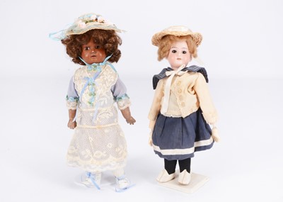 Lot 348 - A Gebruder Knoch 201  Bisque headed child doll
