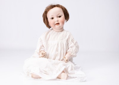 Lot 376 - A German Bisque headed baby doll marked 914